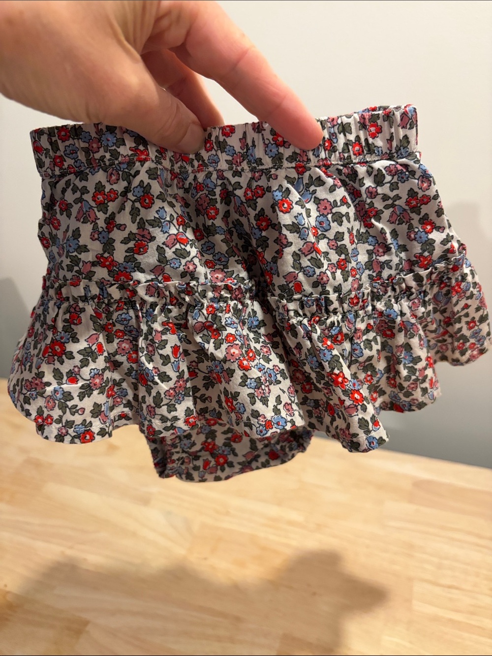 Baby Gap Floral Ruffle Skirt with Built in Bloomers- 3-6 Months